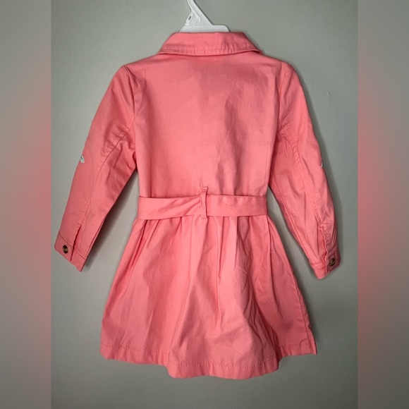 Little Lass Floral Dress & Coral Jacket Matching Set Girls Size 3T - Picture 9 of 10